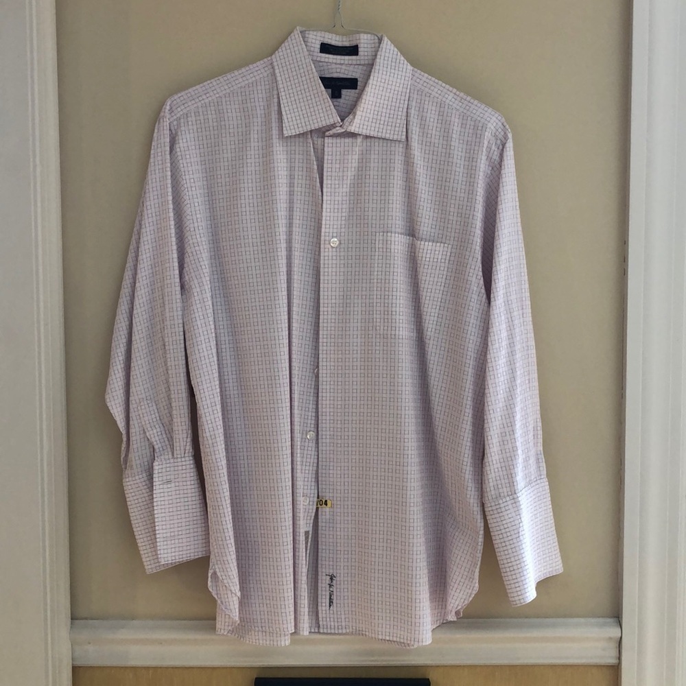John W. Nordstrom Long sleeved button down cuff linked dress shirt